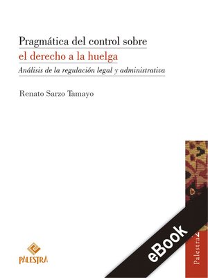 cover image of Pragmática del control sobre el derecho a la huelga